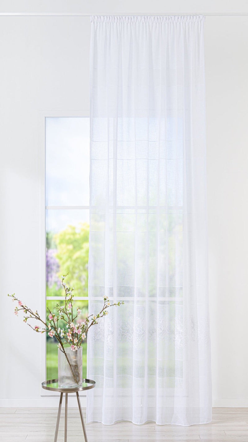 ZINA Floral Custom Made Curtains - sheer