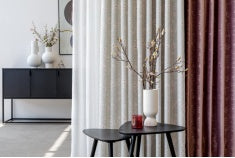 Scotland Island beige floral Custom Made Curtains