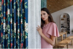 KERIDA floral velvet Custom Made Curtain