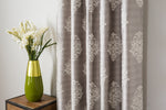 Cromer Grey floral Custom Made Curtains