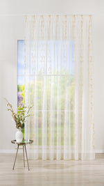 CLARISSA cream Custom Made Curtains - Sheer