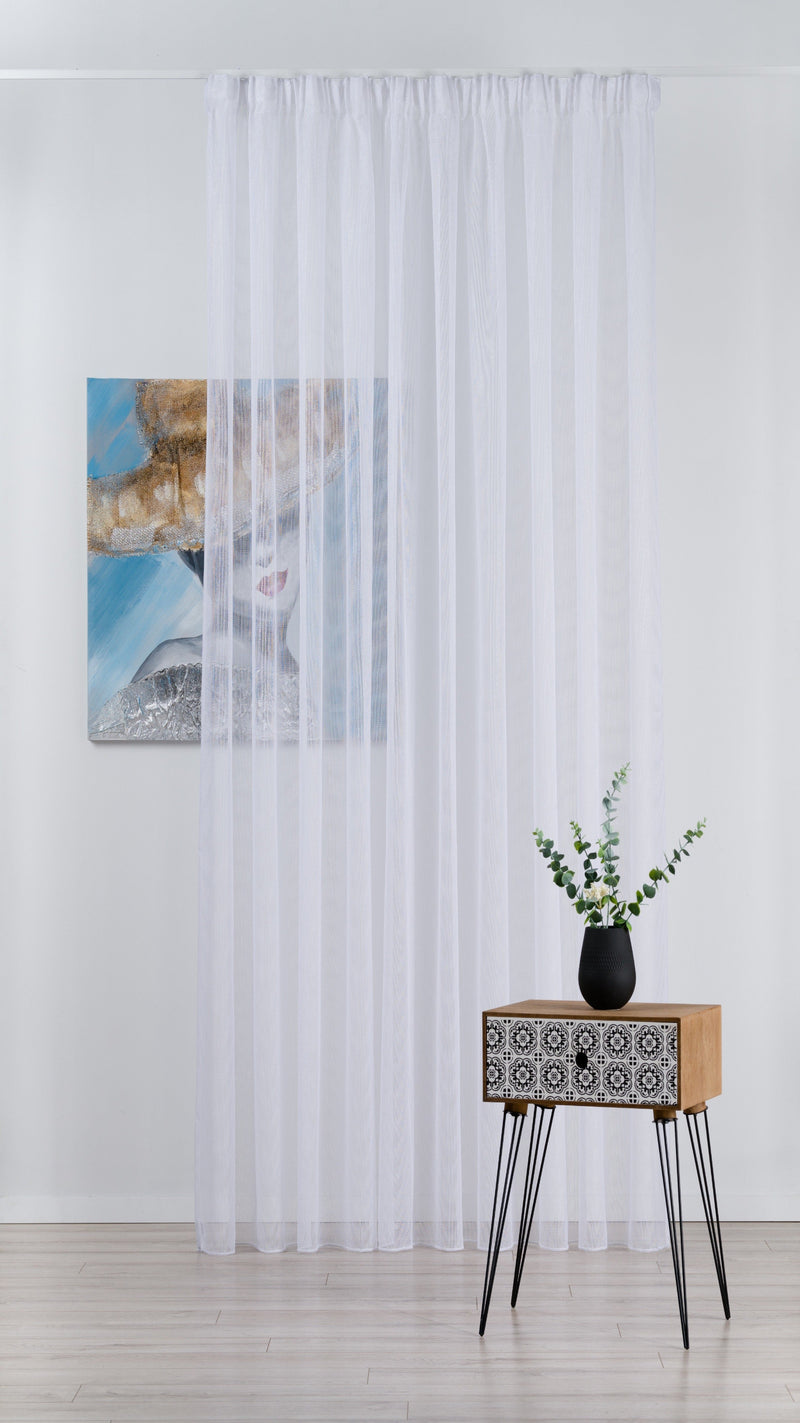 CONTI white sheer Custom Made Curtains