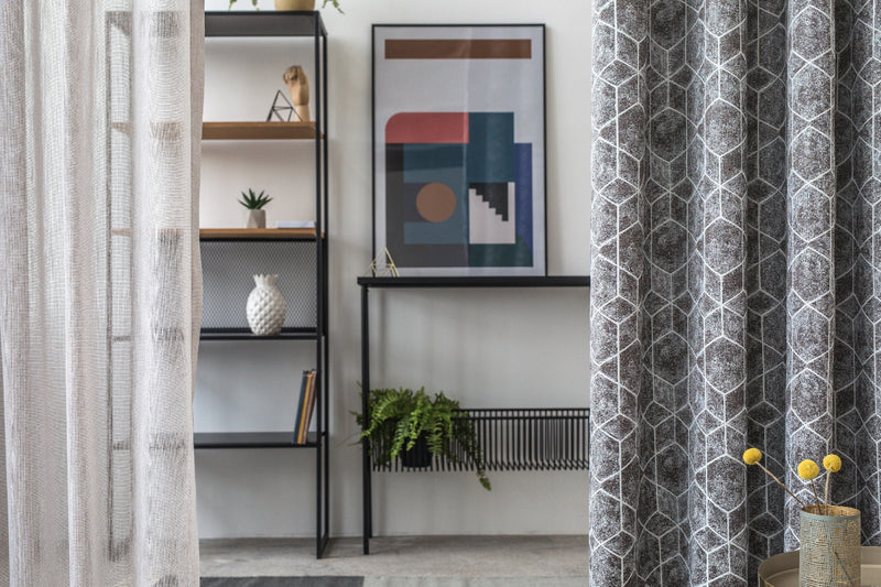 CONTI grey sheer Custom Made Curtains