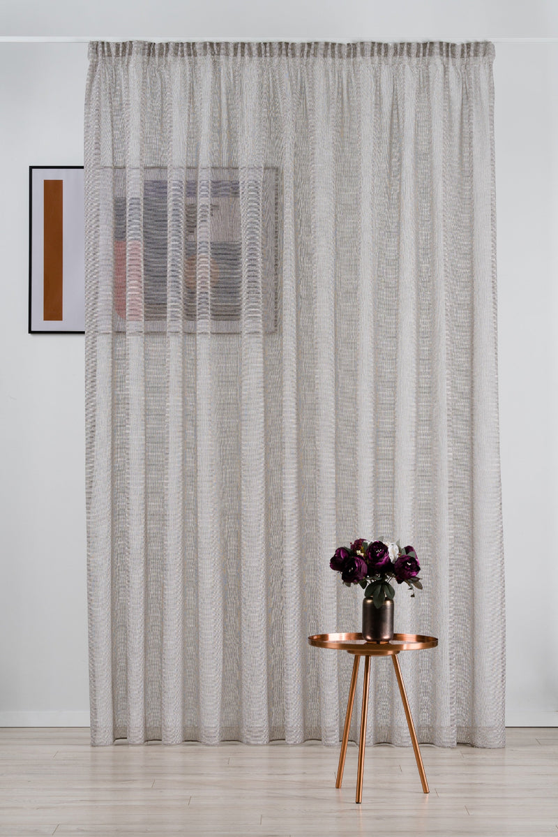 CONTI grey sheer Custom Made Curtains