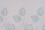 FOGLIA turquoise floral sheer Custom Made Curtains