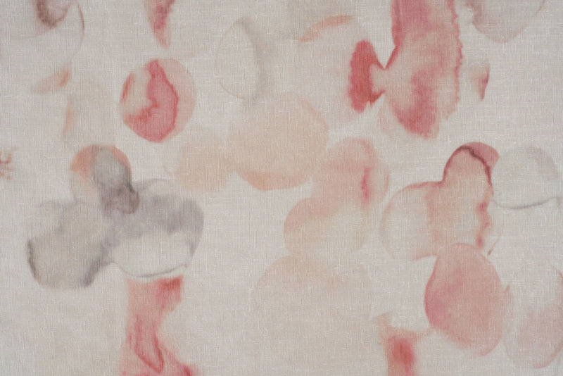 GENTIANA terracotta Custom Made Curtains - Sheer