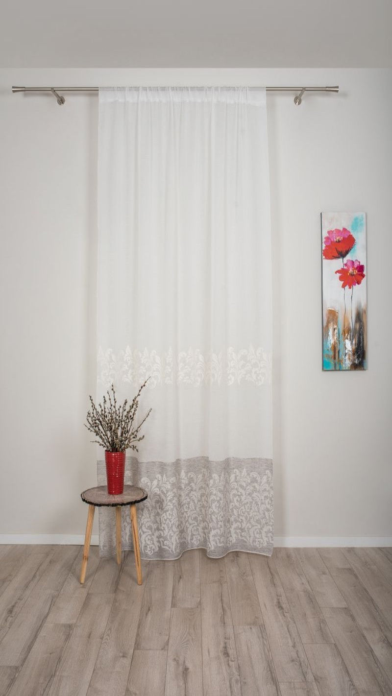 ISSIS floral sheer Custom Made Curtains