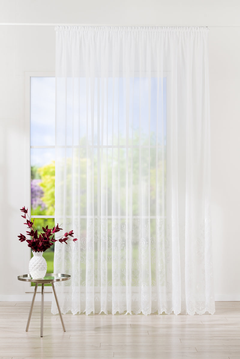 IVANCA Floral Custom Made Curtains - sheer