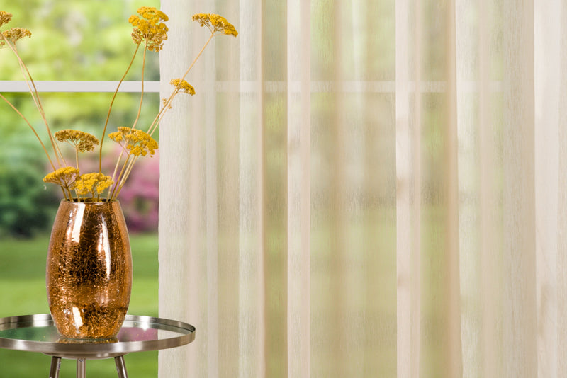 LAVA golden sheer Custom Made Curtains