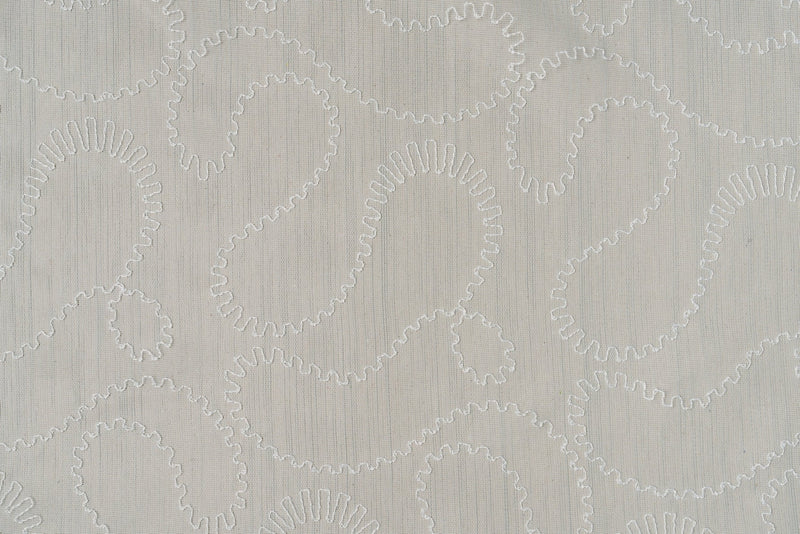 LEAF turquoise sheer Custom Made Curtains