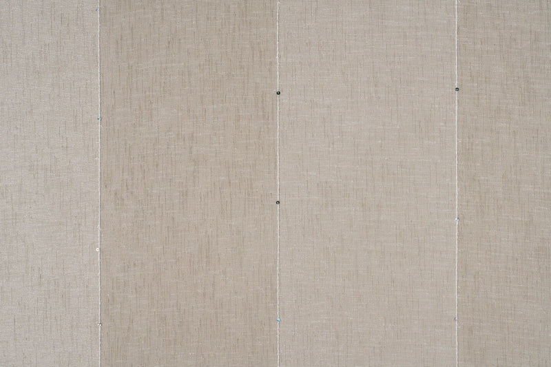 LOULOU Beige Custom Made Curtains - sheer