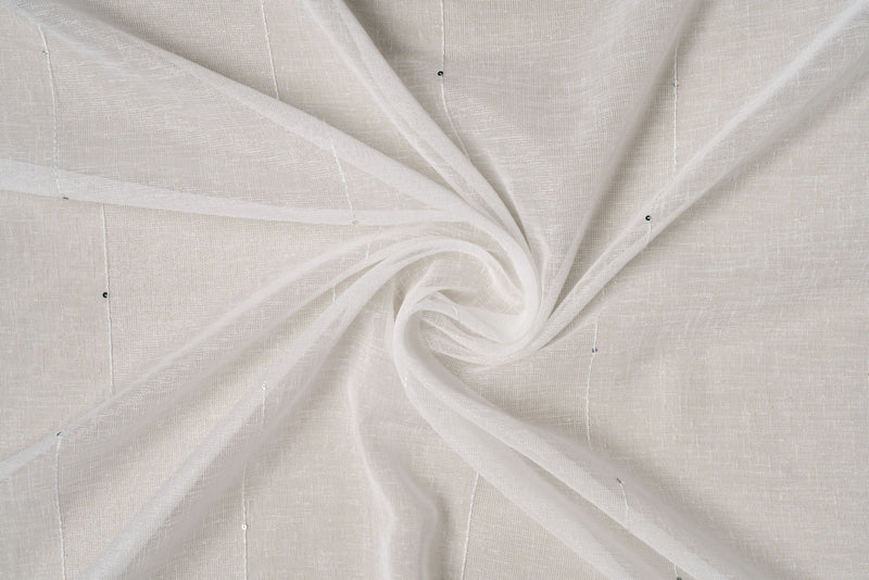LOULOU White Custom Made Curtains - sheer