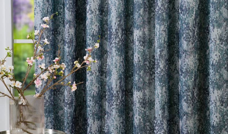 Lindfield turquoise Custom Made Curtains