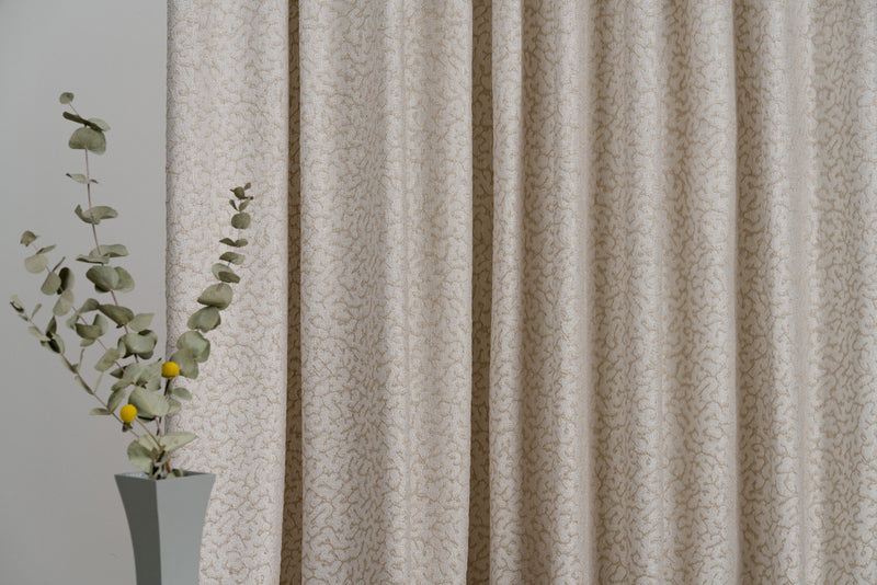 MENDOZA beige Custom Made Curtains
