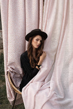 MENDOZA pink Custom Made Curtains
