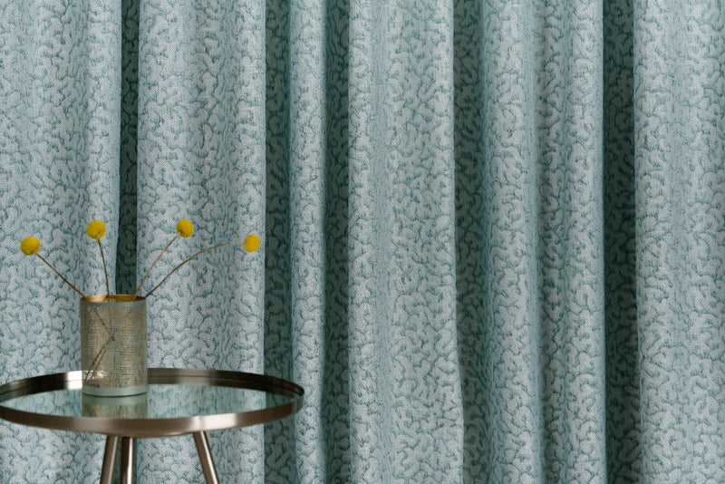 MENDOZA turquoise Custom Made Curtains