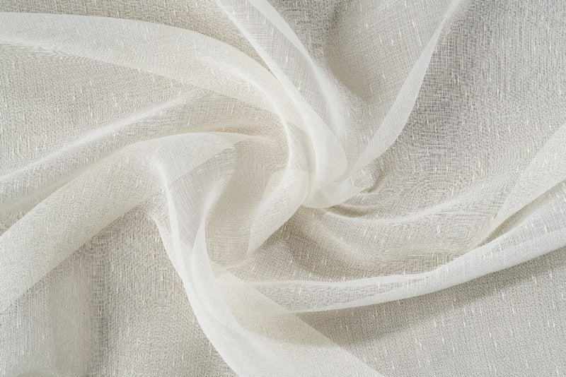 MIRANDA cream Custom Made Curtains - Sheer