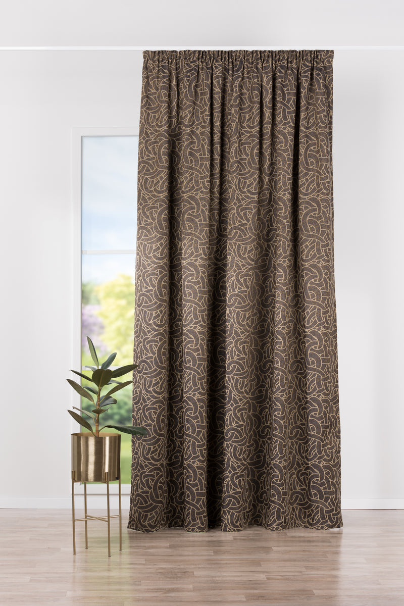 Morning Bay Grey Custom Made Curtains