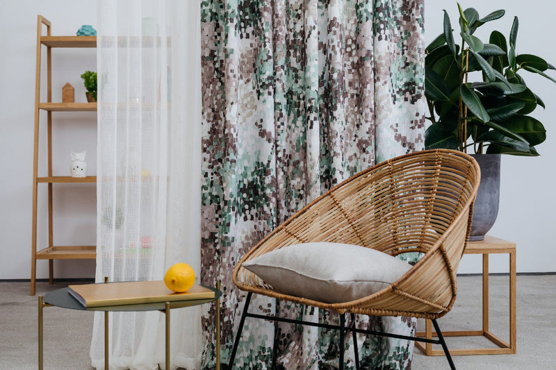 ODEON Cream Custom Made Curtains - sheer