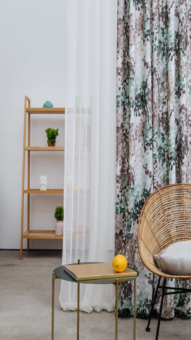 ODEON Cream Custom Made Curtains - sheer
