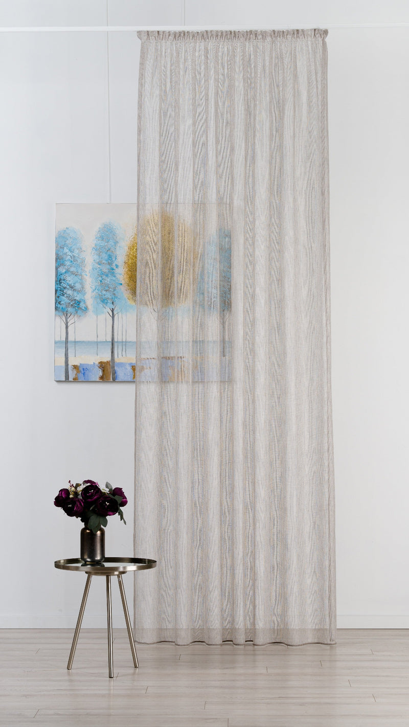 PRIMO Silver Custom Made Curtains - sheer