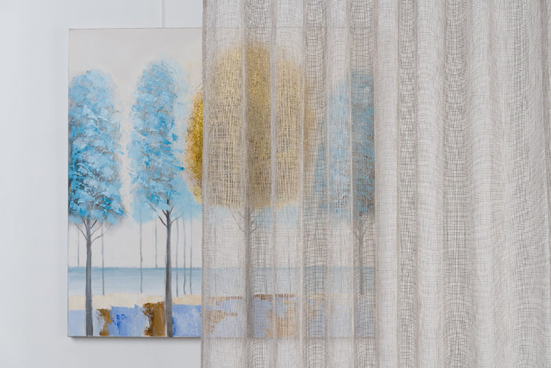 PRIMO Silver Custom Made Curtains - sheer