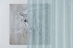 PRIMO Turquoise Custom Made Curtains - sheer