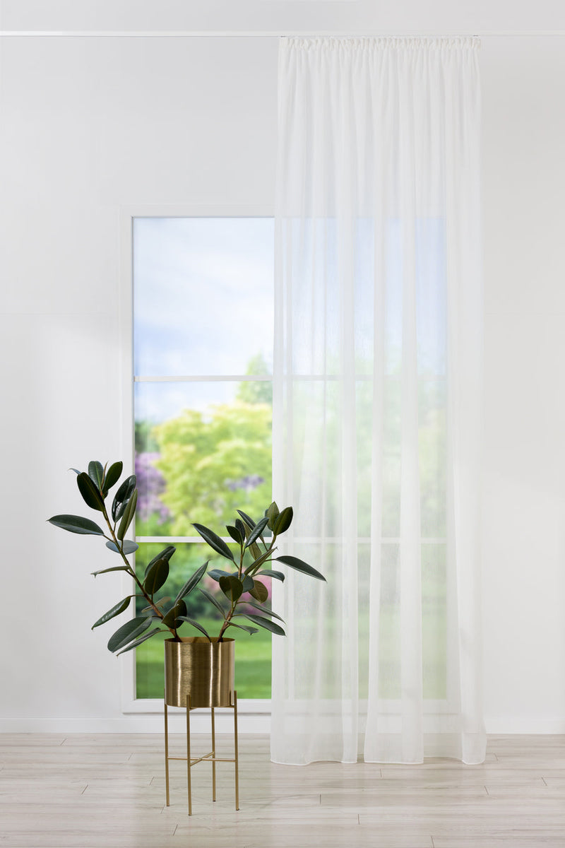 REFRESH White custom made curtains sheers