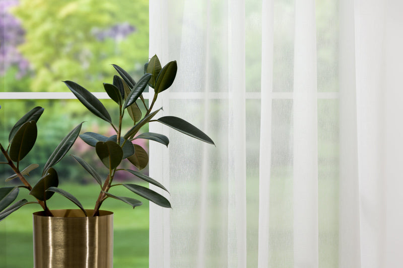 REFRESH White custom made curtains sheers