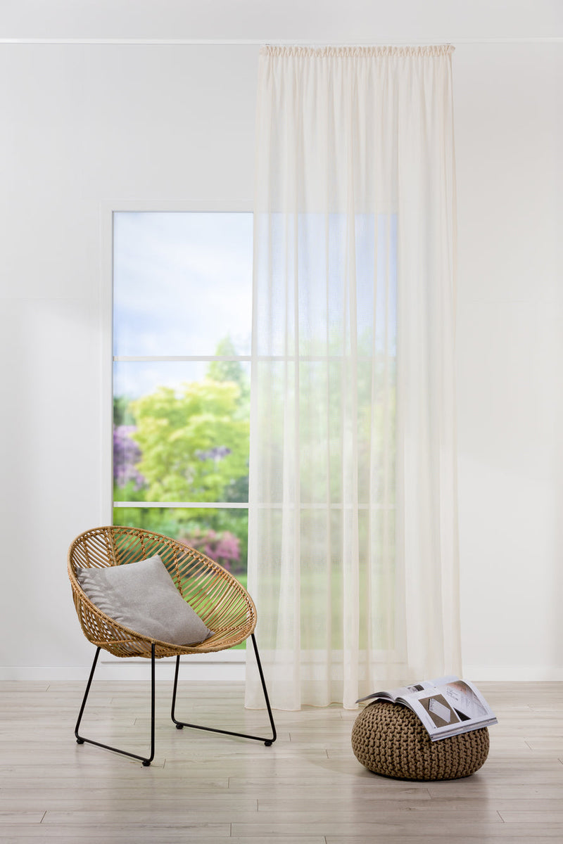 REFRESH Cream custom made curtains sheers