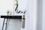 SAMARA white Custom Made Curtains - Sheer