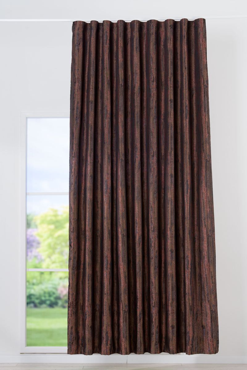 Lavander Bay terracotta Custom Made Curtains