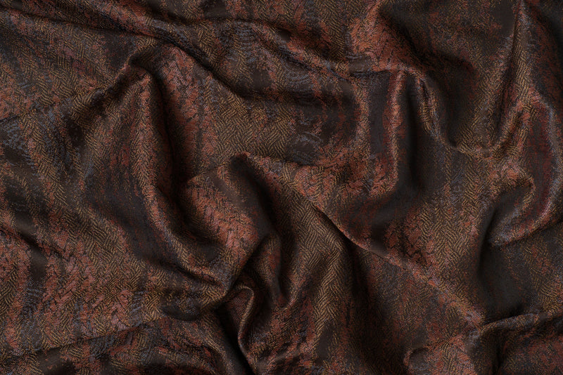 Lavander Bay terracotta Custom Made Curtains