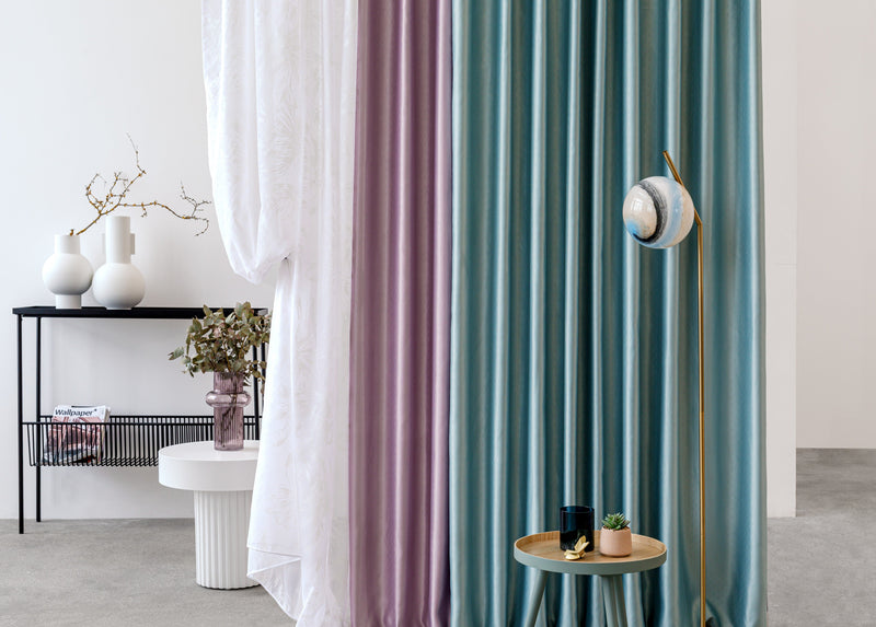 Clontarf purple Custom Made Curtains