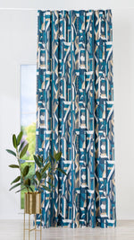 SALTO blue Custom Made Curtains