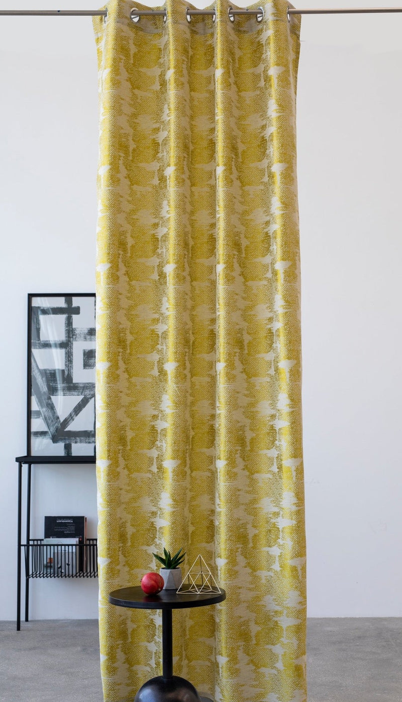 TAGUS yellow Custom Made Curtains