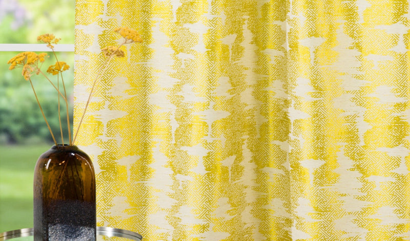 TAGUS yellow Custom Made Curtains