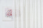 AMANDA Cream floral Custom Made Curtains - sheer