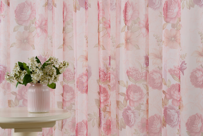 ANGEL Floral Custom Made Curtains - sheer