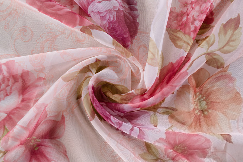 ANGEL Floral Custom Made Curtains - sheer