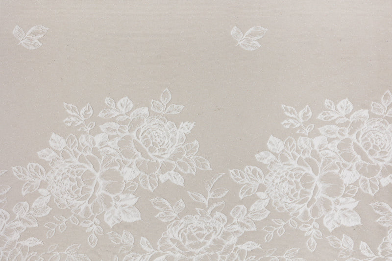 BOHEMIA White floral Custom Made Curtains - sheer