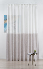 BRELLA Coffee/ Brown Custom Made Curtains - sheer