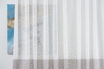 BRELLA Coffee/ Brown Custom Made Curtains - sheer
