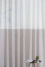 BRELLA Coffee/ Brown Custom Made Curtains - sheer