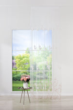 FLORIA Pink Custom Made Curtains - sheer