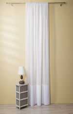 GRANADA White Custom Made Curtains - sheer