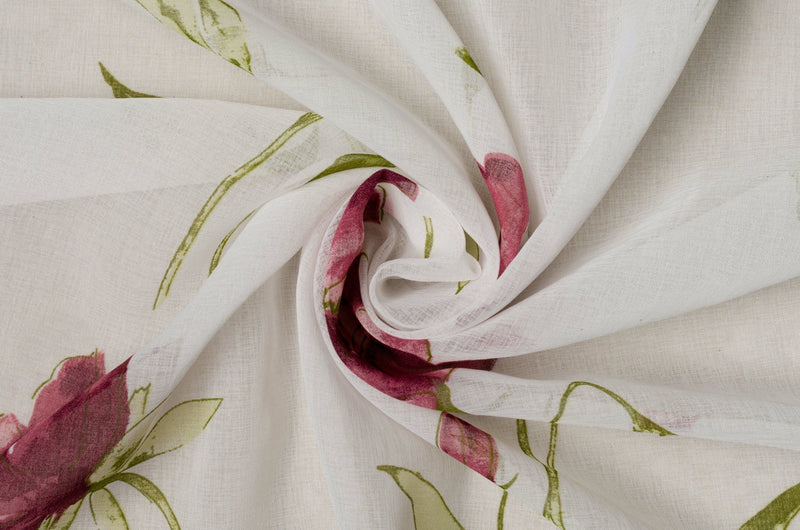 NUBIA Floral Custom Made Curtains - sheer