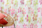 SILAN Purple floral Custom Made Curtains - sheer