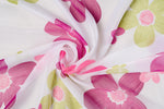 SILAN Purple floral Custom Made Curtains - sheer