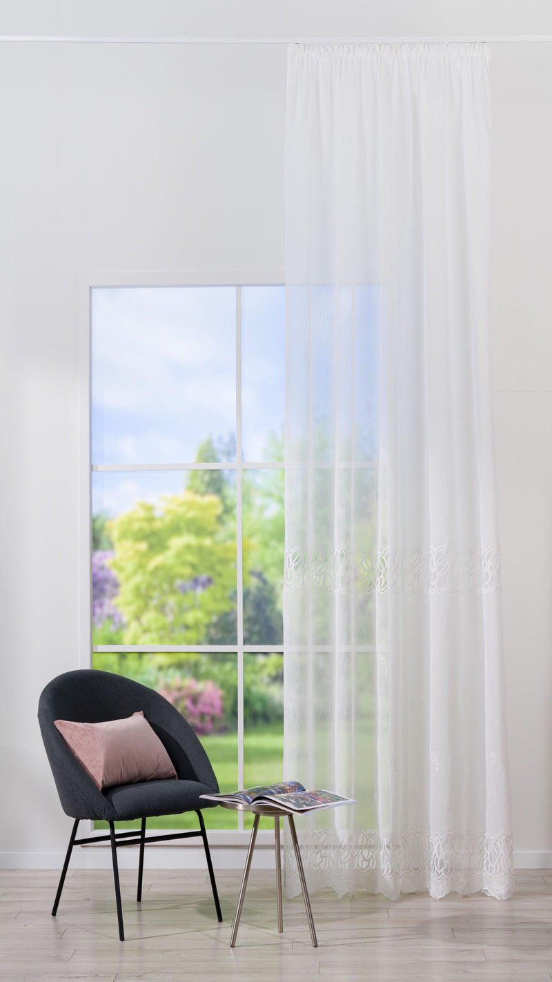 SPAGNA floral sheer Custom Made Curtains